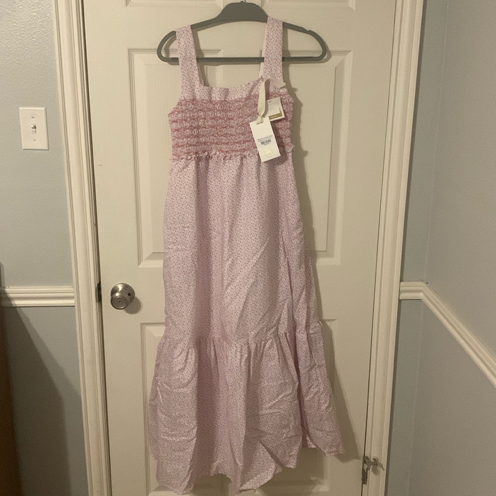 Pink Sleeveless Maxi Dress